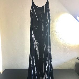 Black and white maxi dress